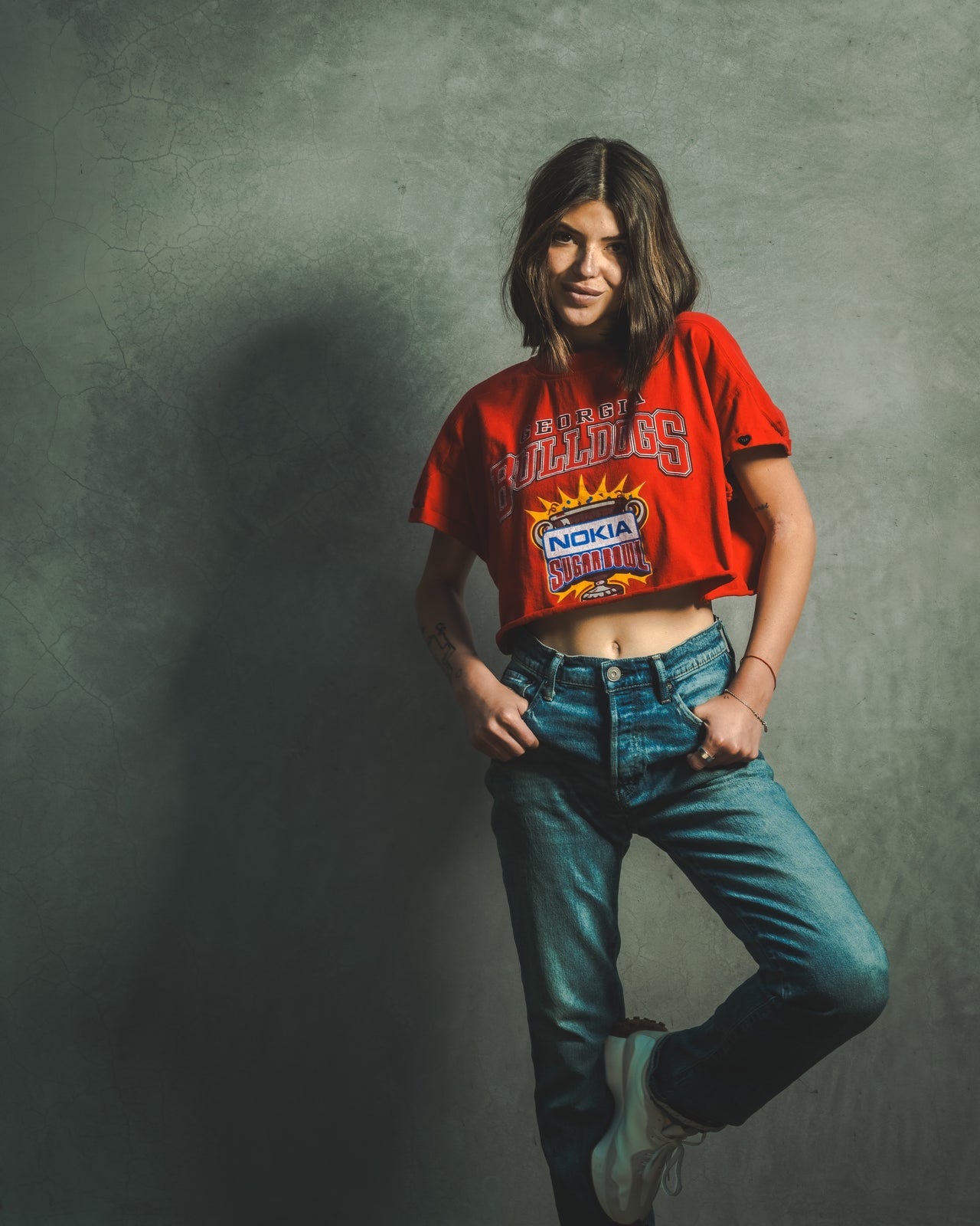 Georgia Bulldogs Sugar Bowl Victory Cropped Tee